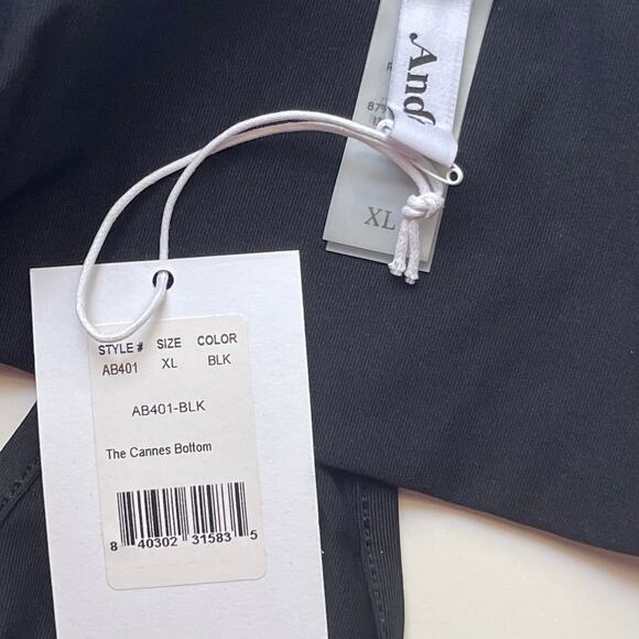 Andie Swim x Demi Moore The Cannes Bottom Bikini Womens XL Black NWT - Picture 6 of 8